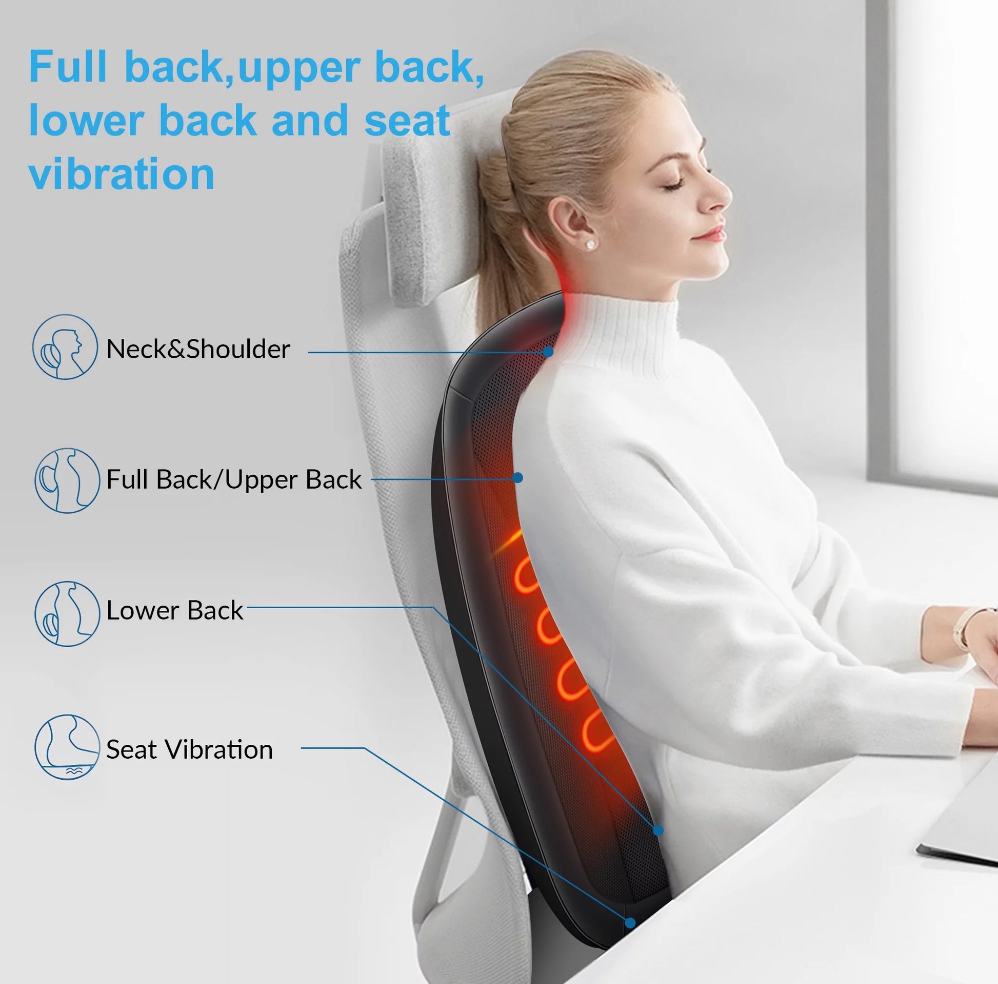 Moxidy 3D Back Massage Seat